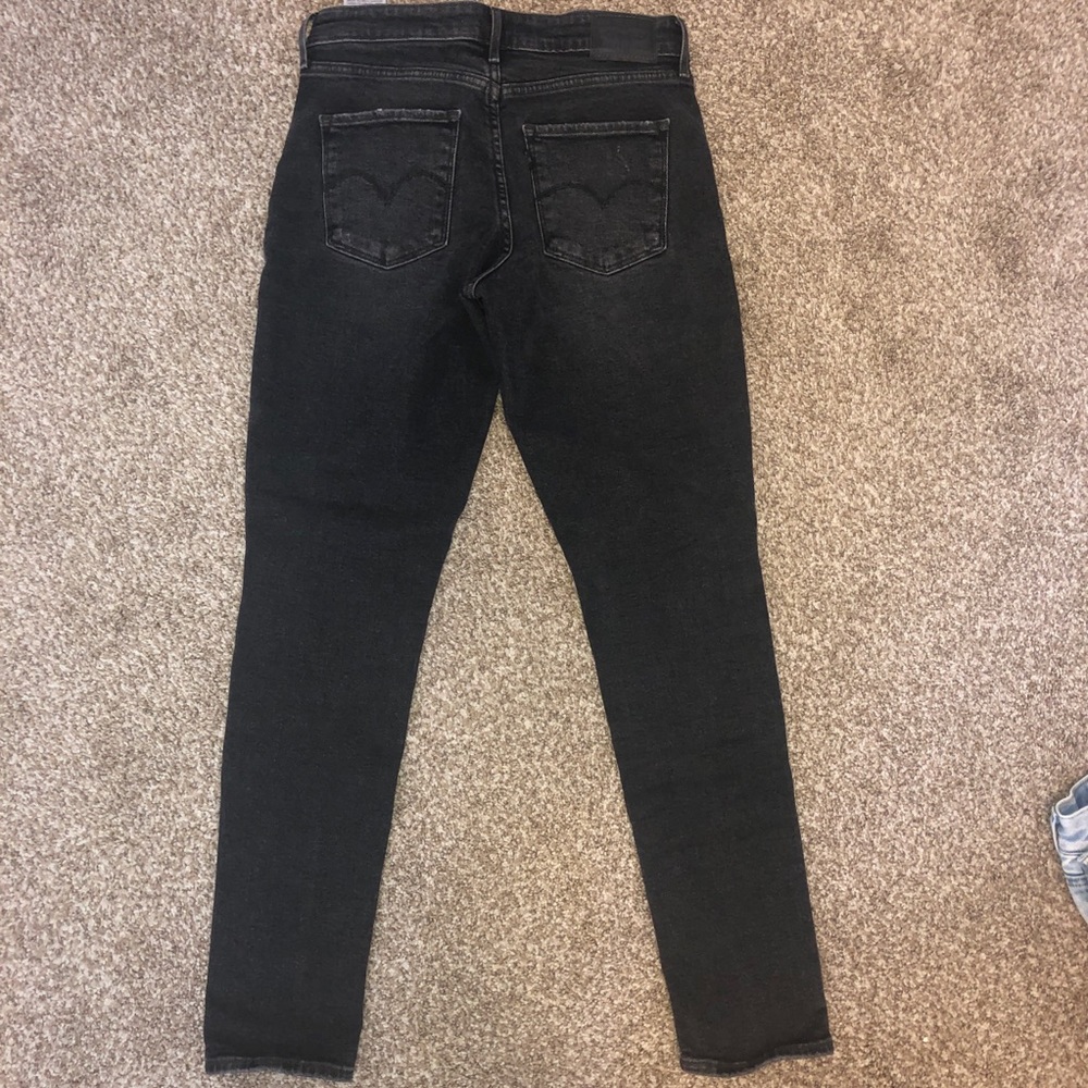 High rise skinny jeans